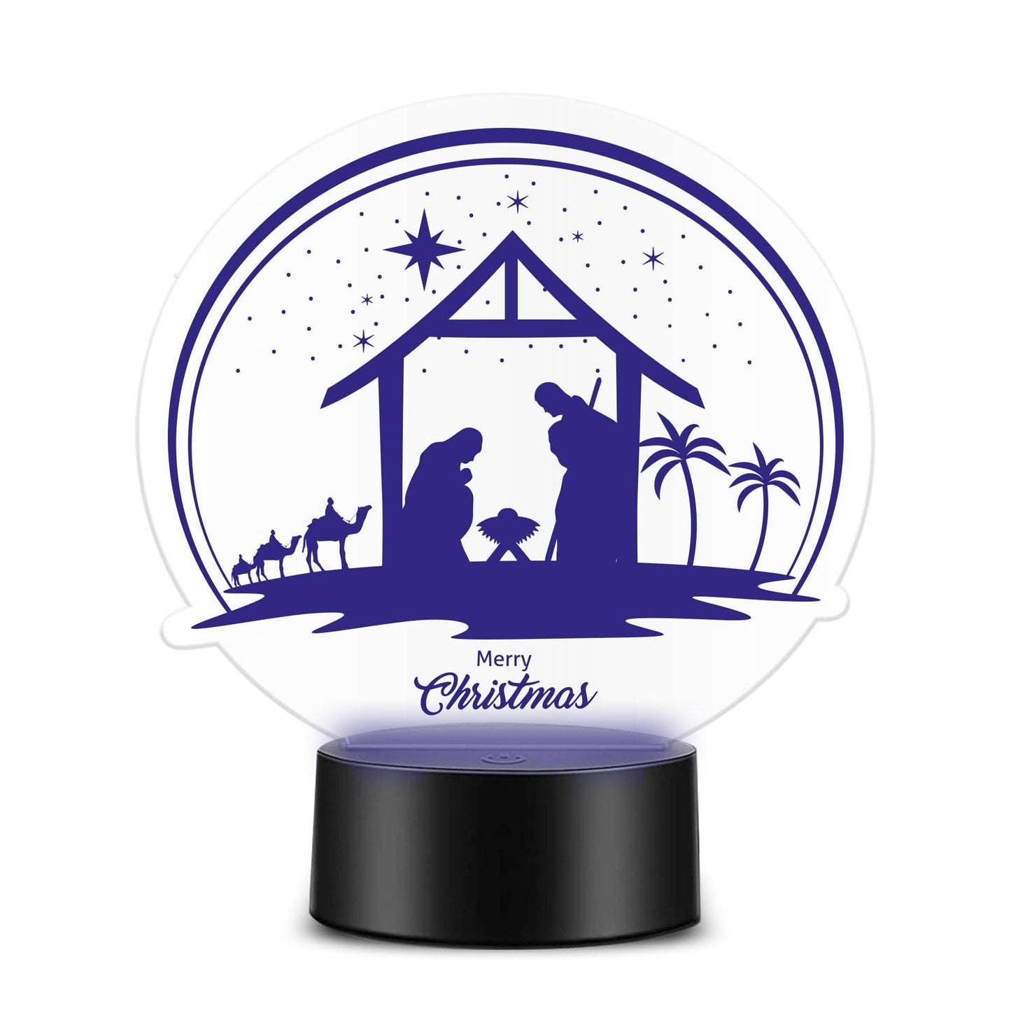 Lampada Led Natalizia con Presepe