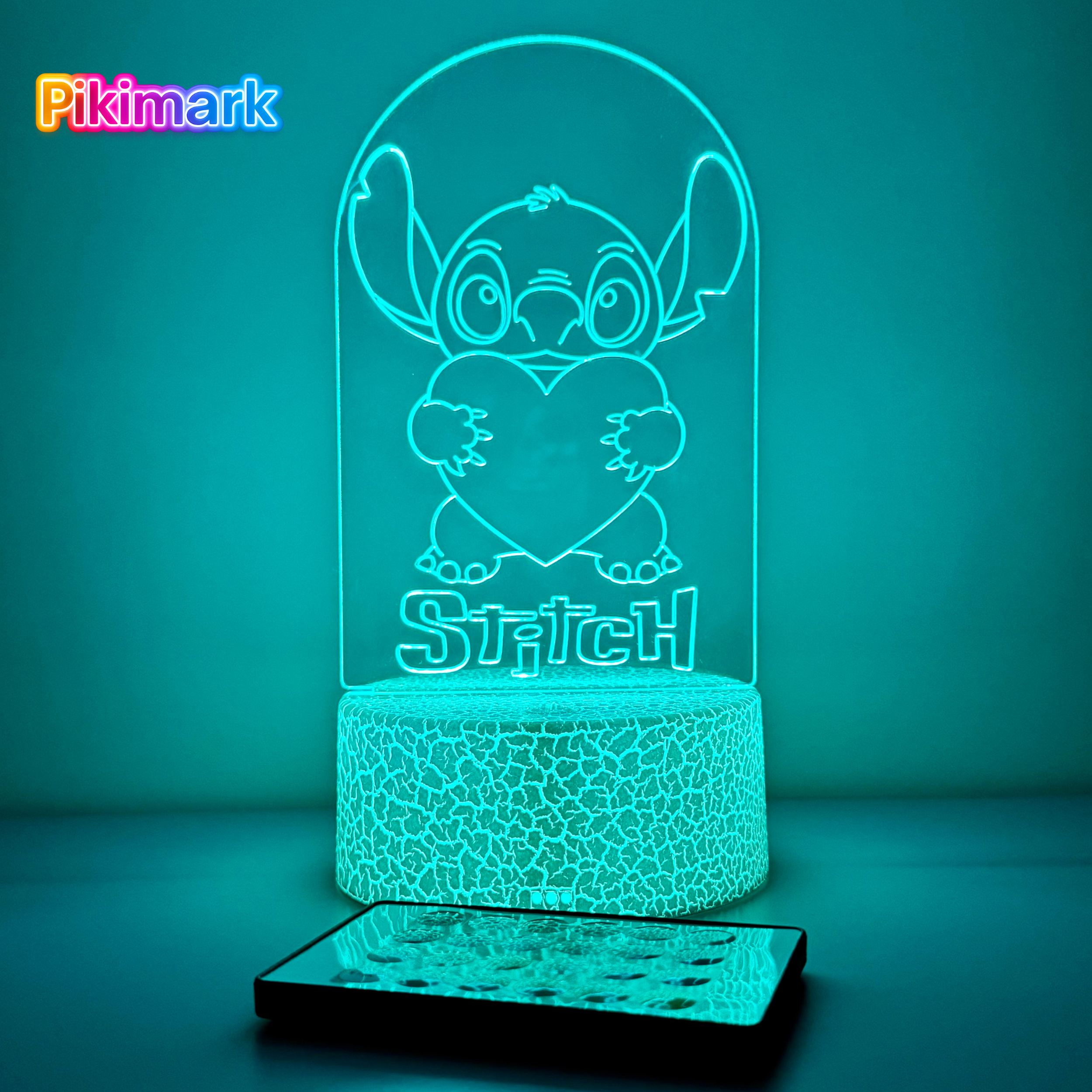 Lampada LED RGB - Stitch loves