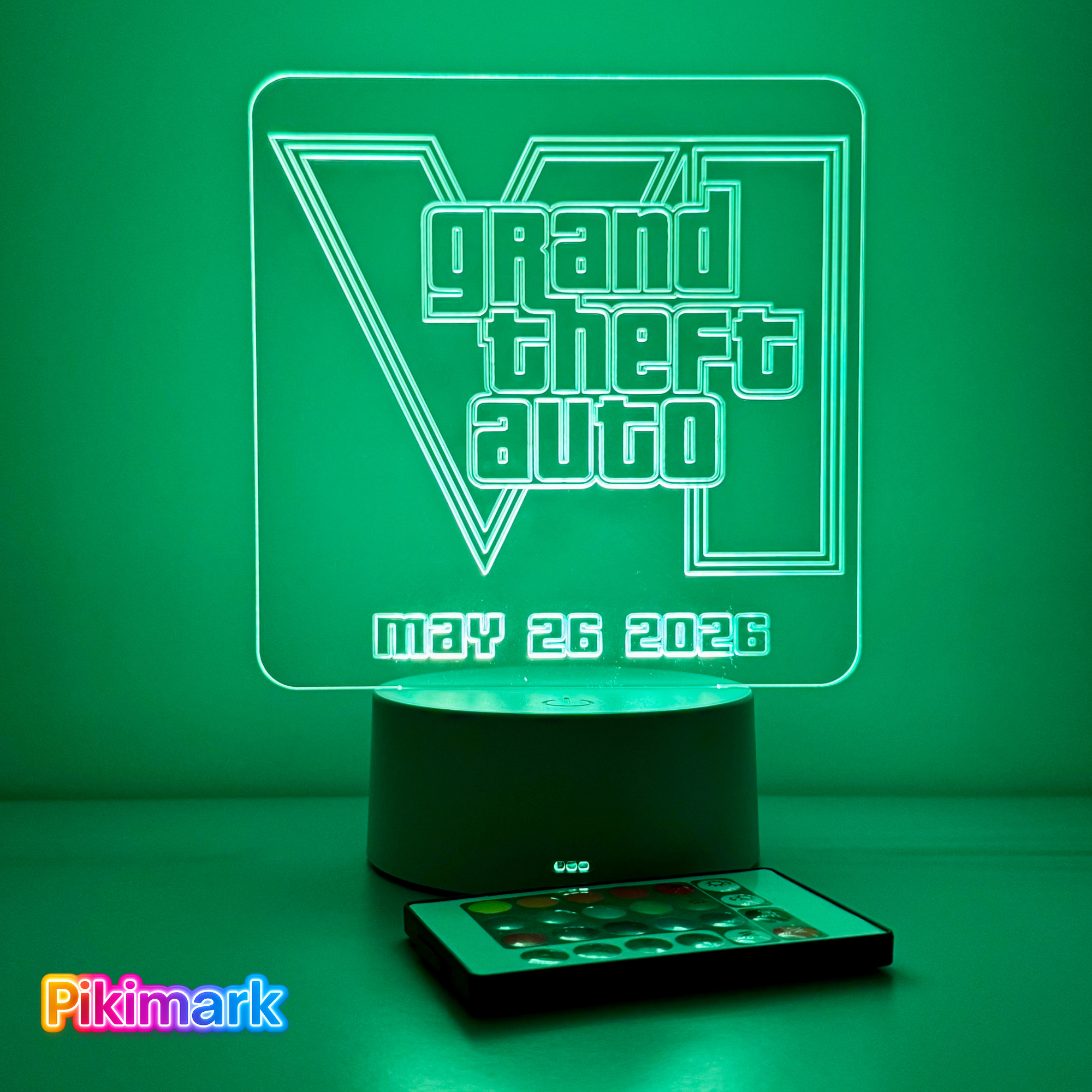 Lampada LED RGB - GTA VI Logo