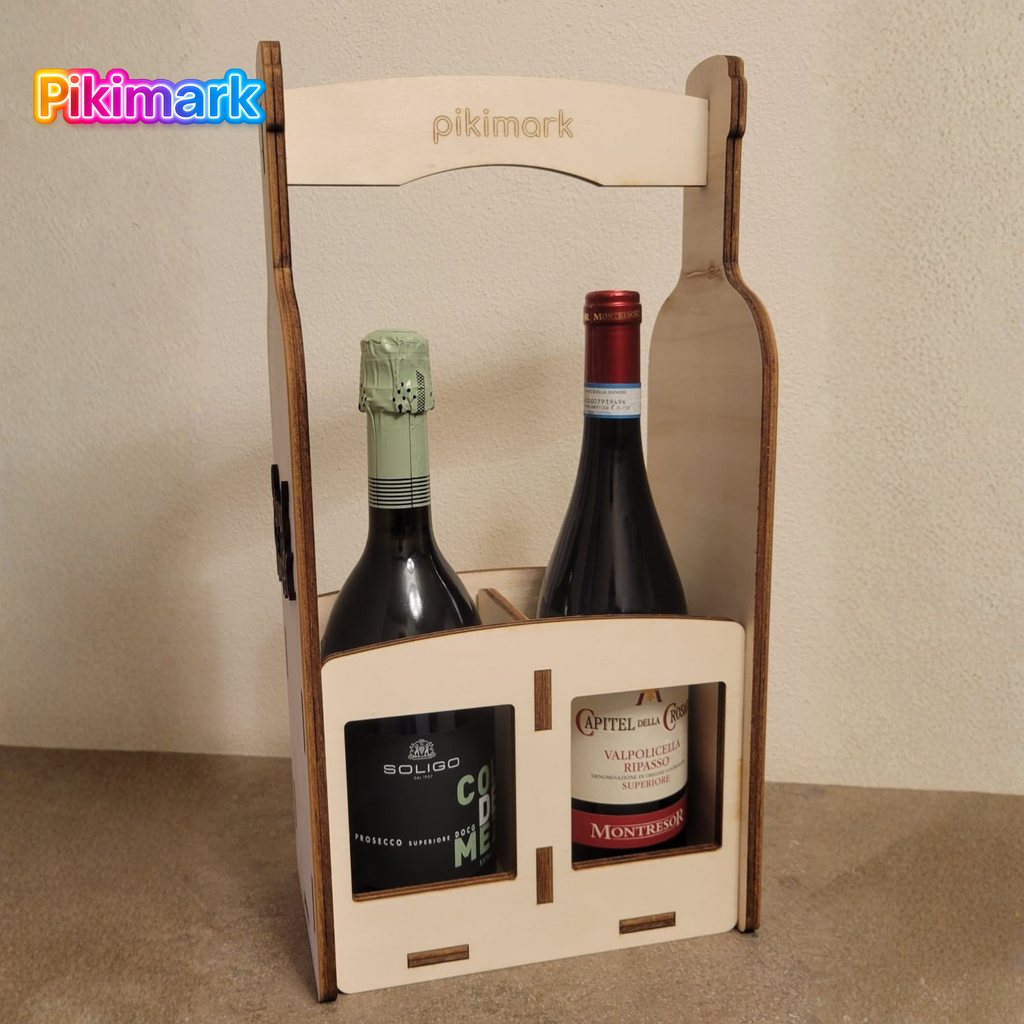 Personal Wine Box - Cassetta portavino 2 bottiglie