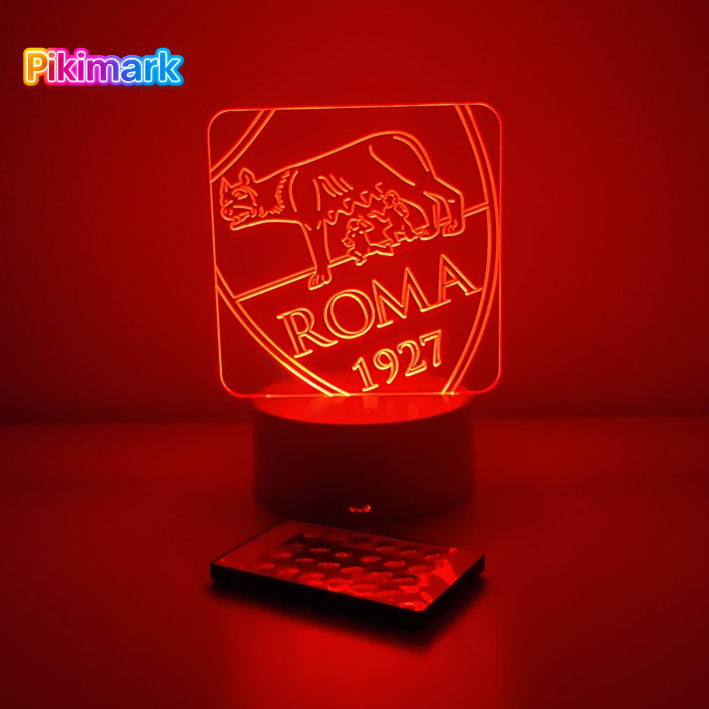 Lampada LED RGB - AS ROMA_FLIP
