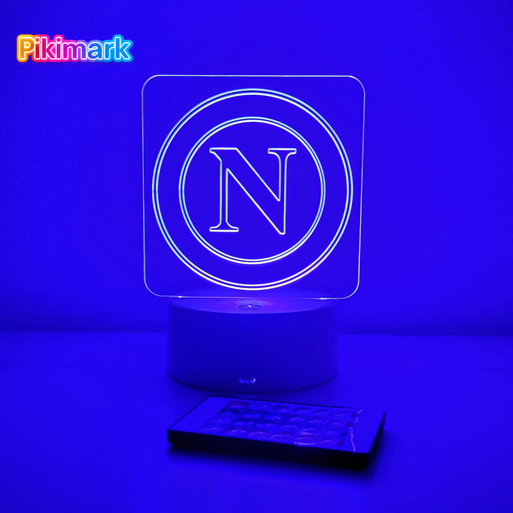 Lampada LED RGB - SSC NAPOLI LOGO
