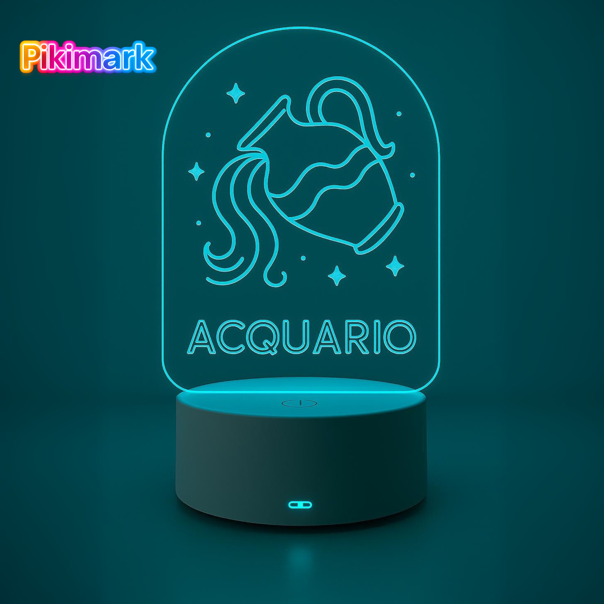 Lampada LED RGB - Segno Zodiacale Acquario