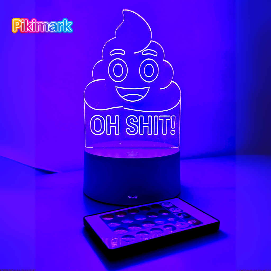 Lampada LED RGB - Oh Shit