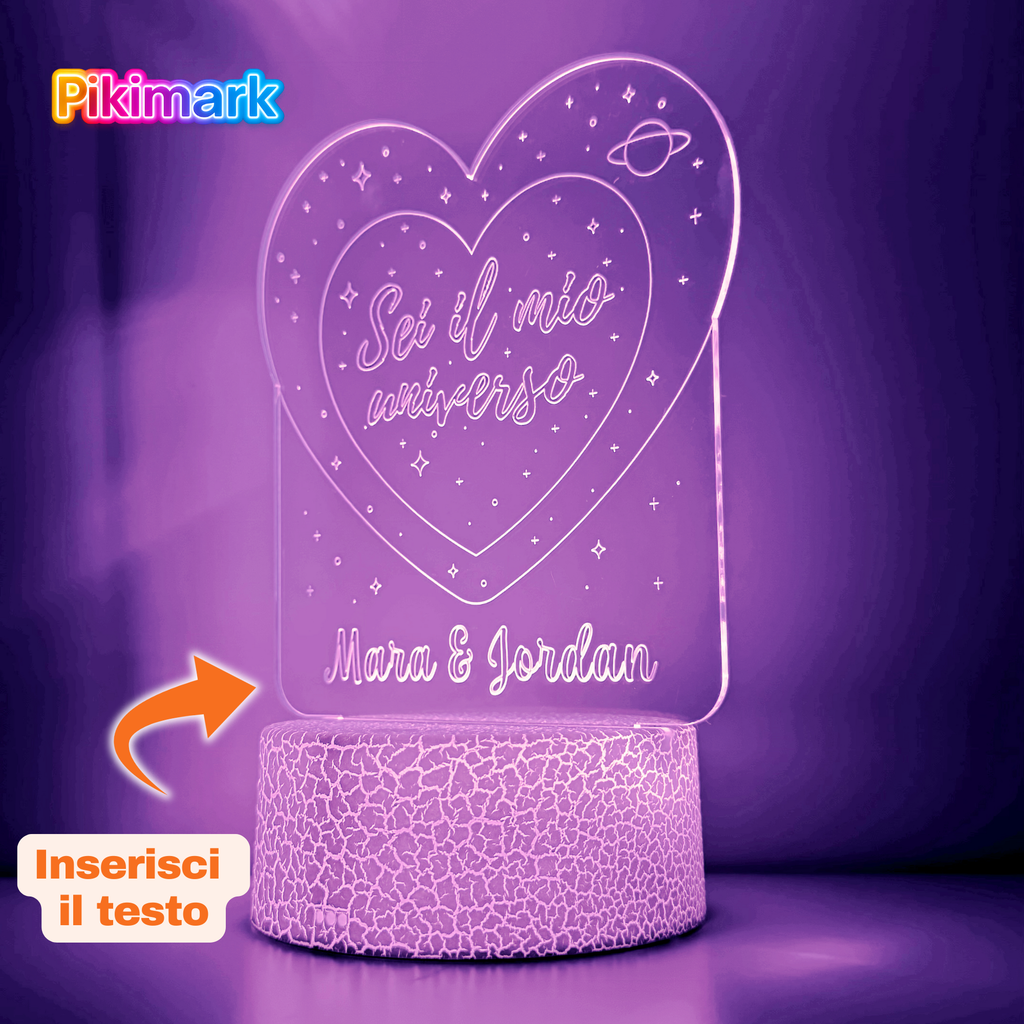 Lampada LED RGB - Il mio universo