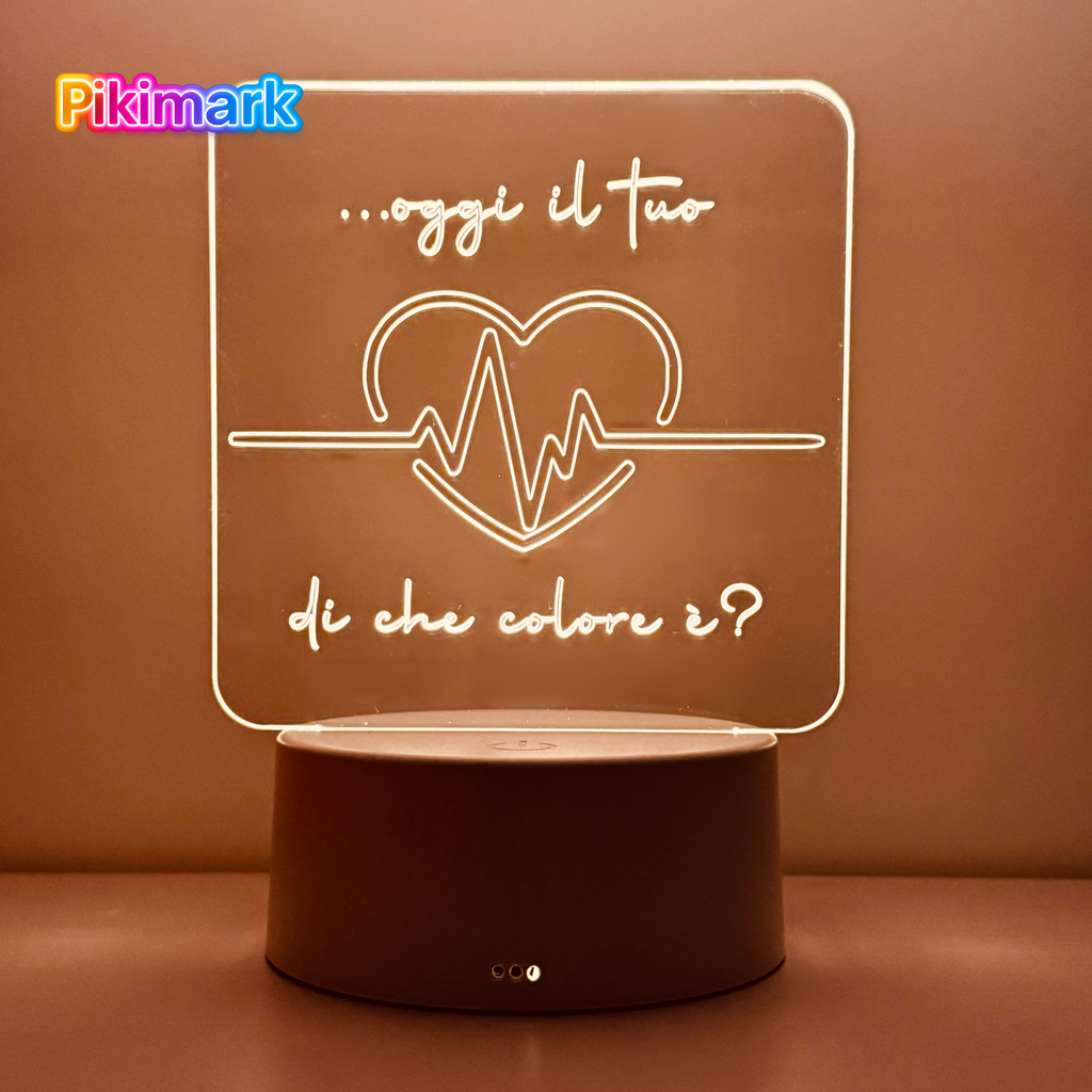Lampada LED RGB - Heart mood