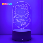 Lampada LED RGB - Hello Kitty Thank you