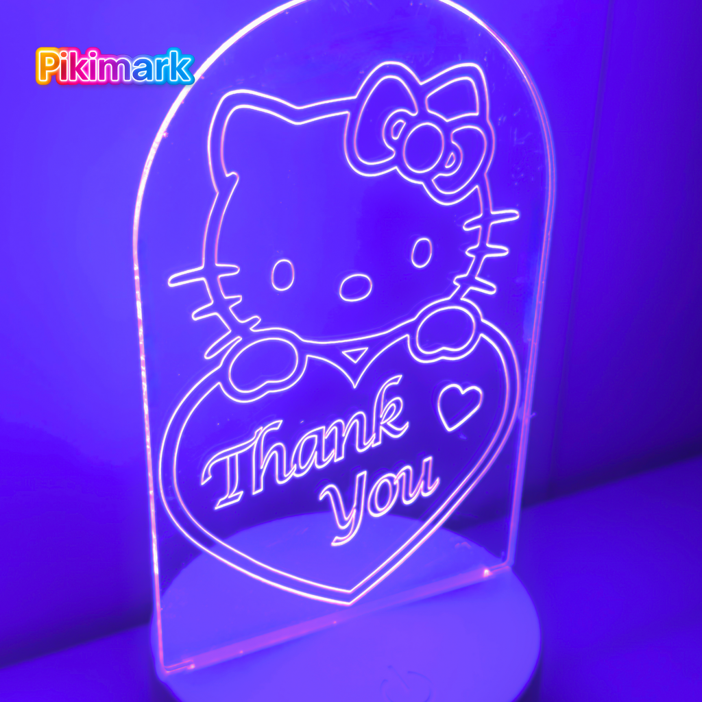Lampada LED RGB - Hello Kitty Thank you