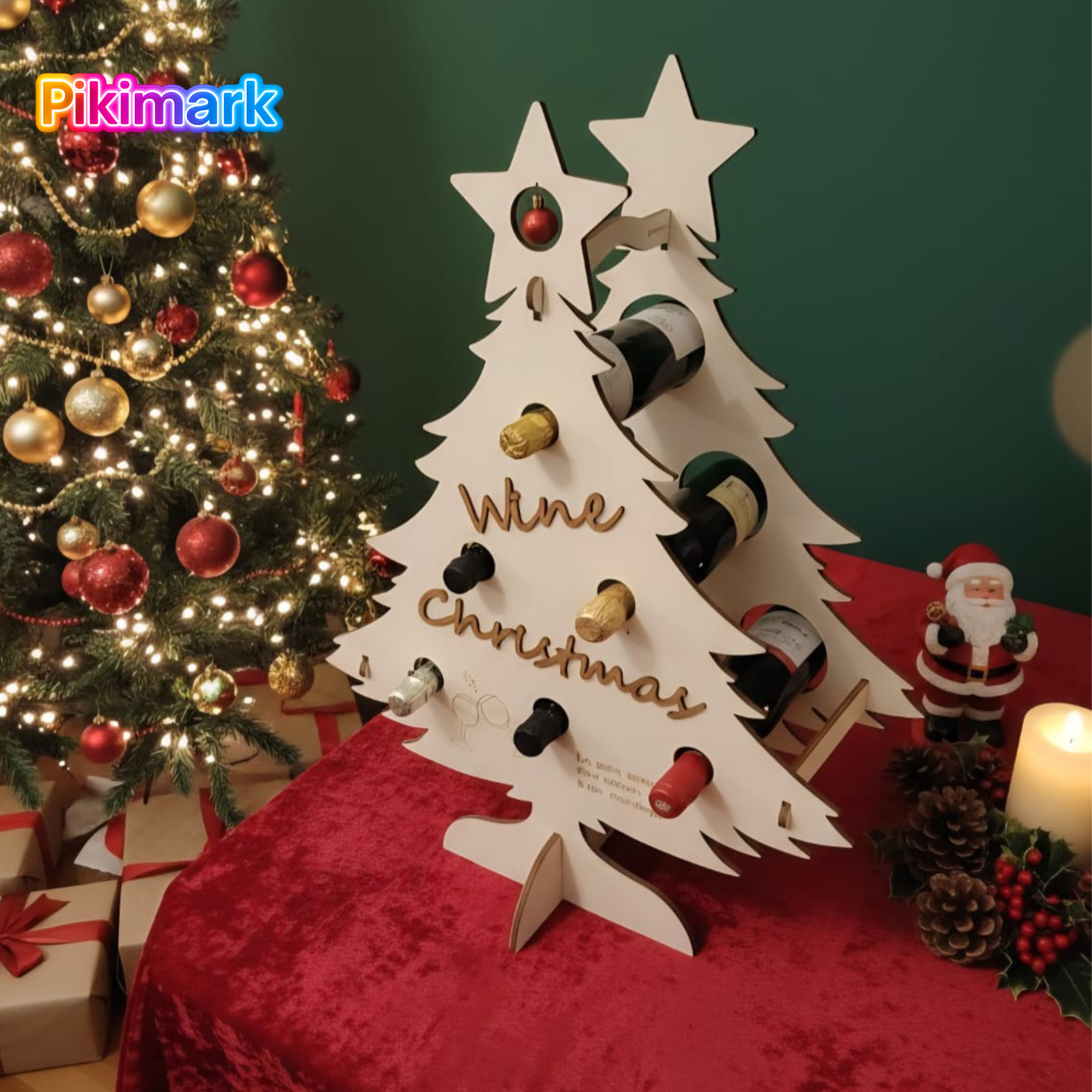 Wine Christmas - Portabottiglie