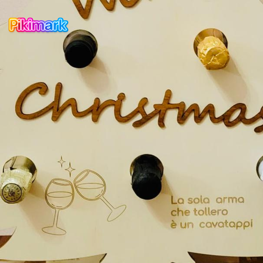 Wine Christmas - Portabottiglie