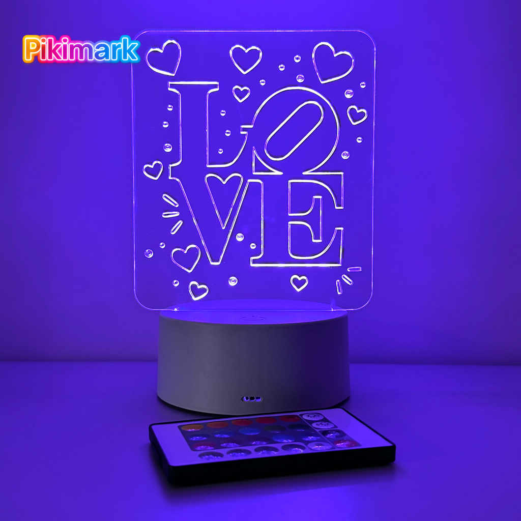Lampada LED RGB - LOVE