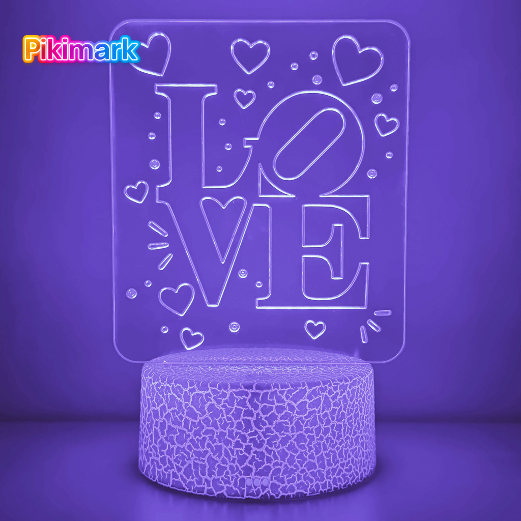 Lampada LED RGB - LOVE