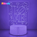 Lampada LED RGB - LOVE