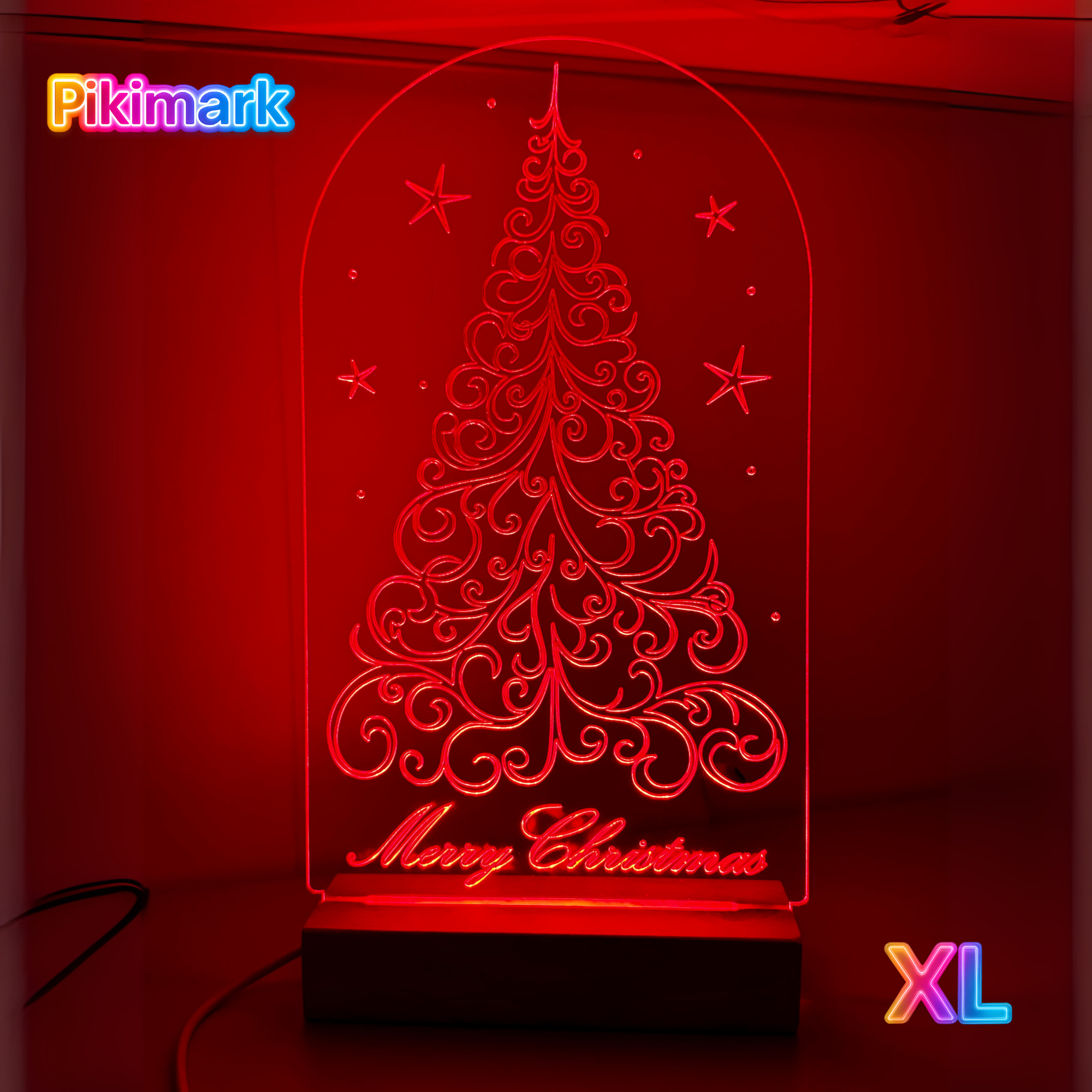 Lampada Led Albero Della Vita Personalizzabile Con Pennarello - Luce Multicolore Con Telecomando E Cavo USB