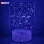 Lampada LED RGB - LOVE
