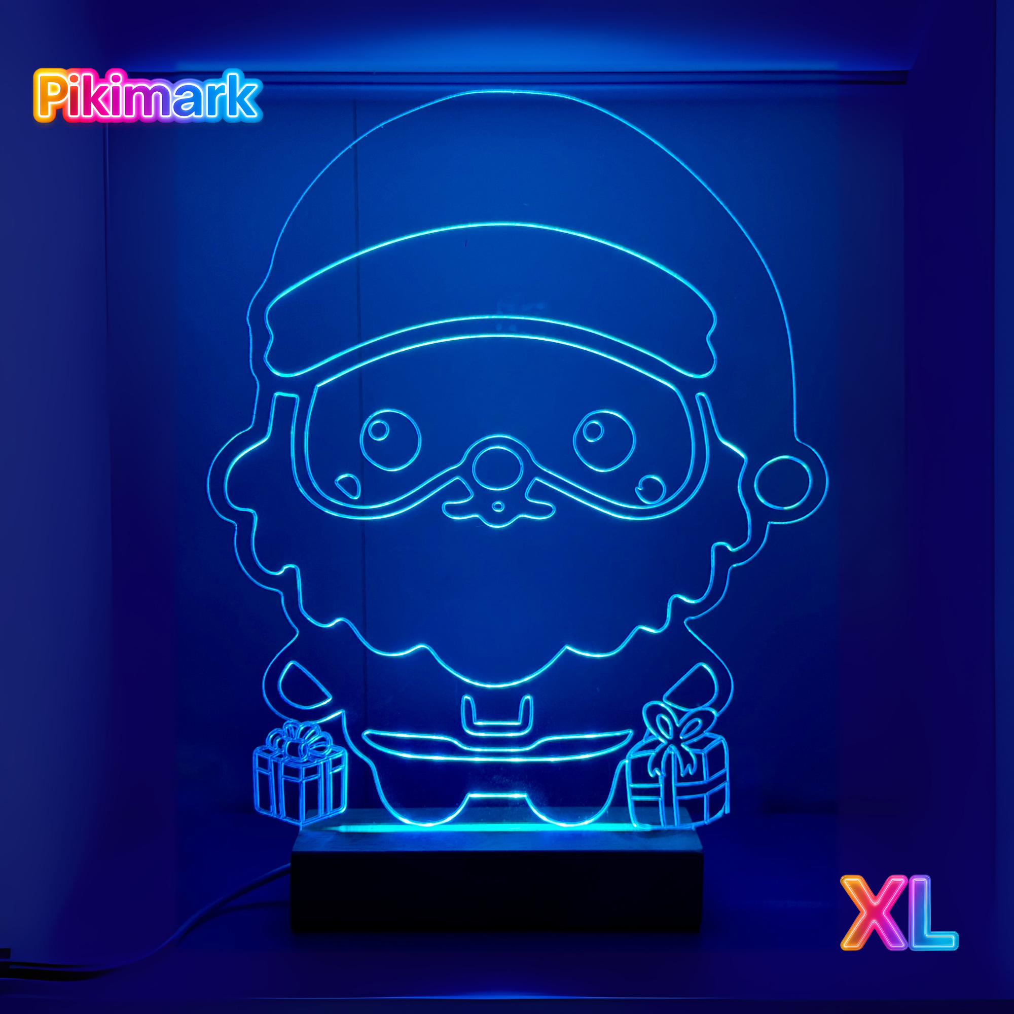 Lampada LED RGB Babbo Natale XL