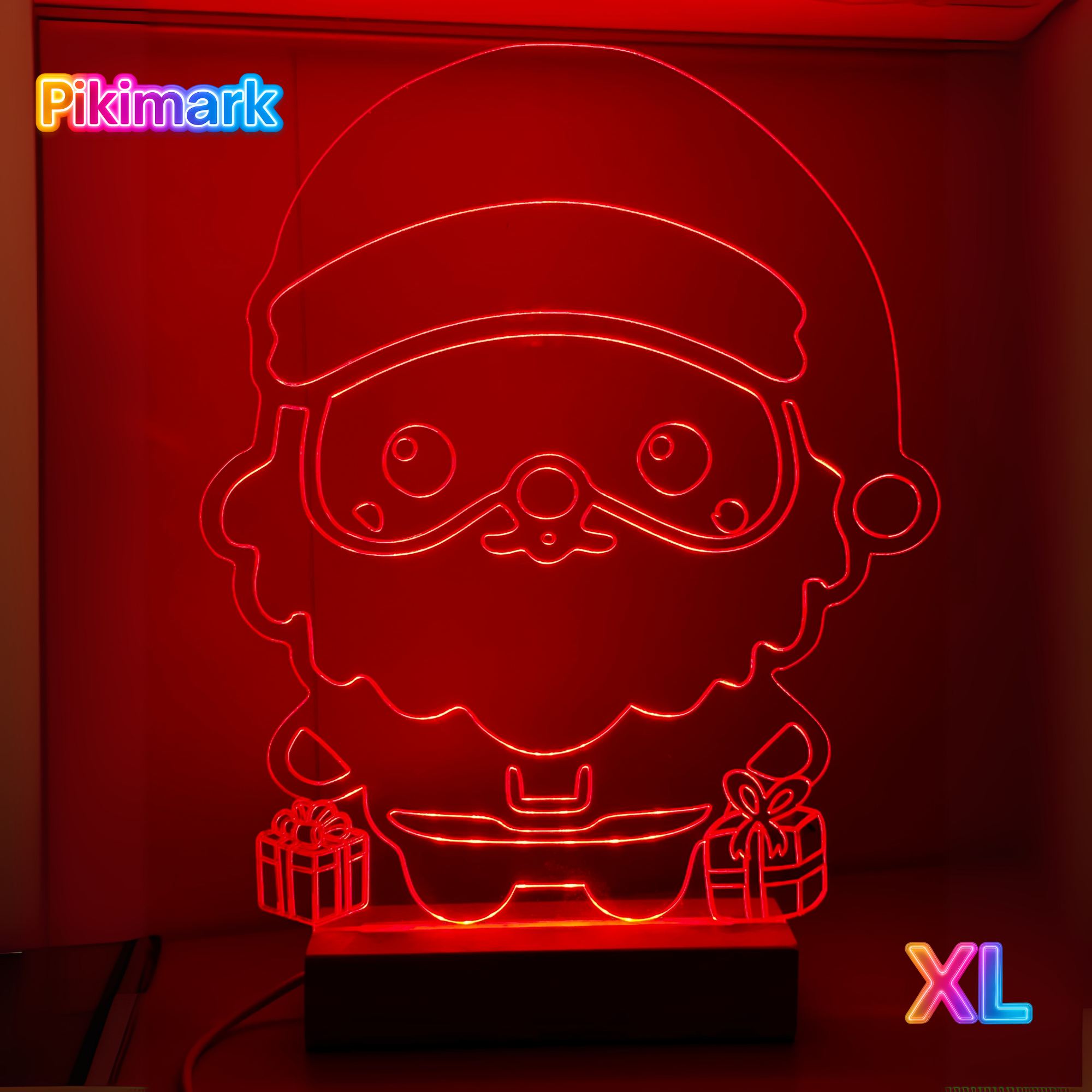Lampada LED RGB Babbo Natale XL