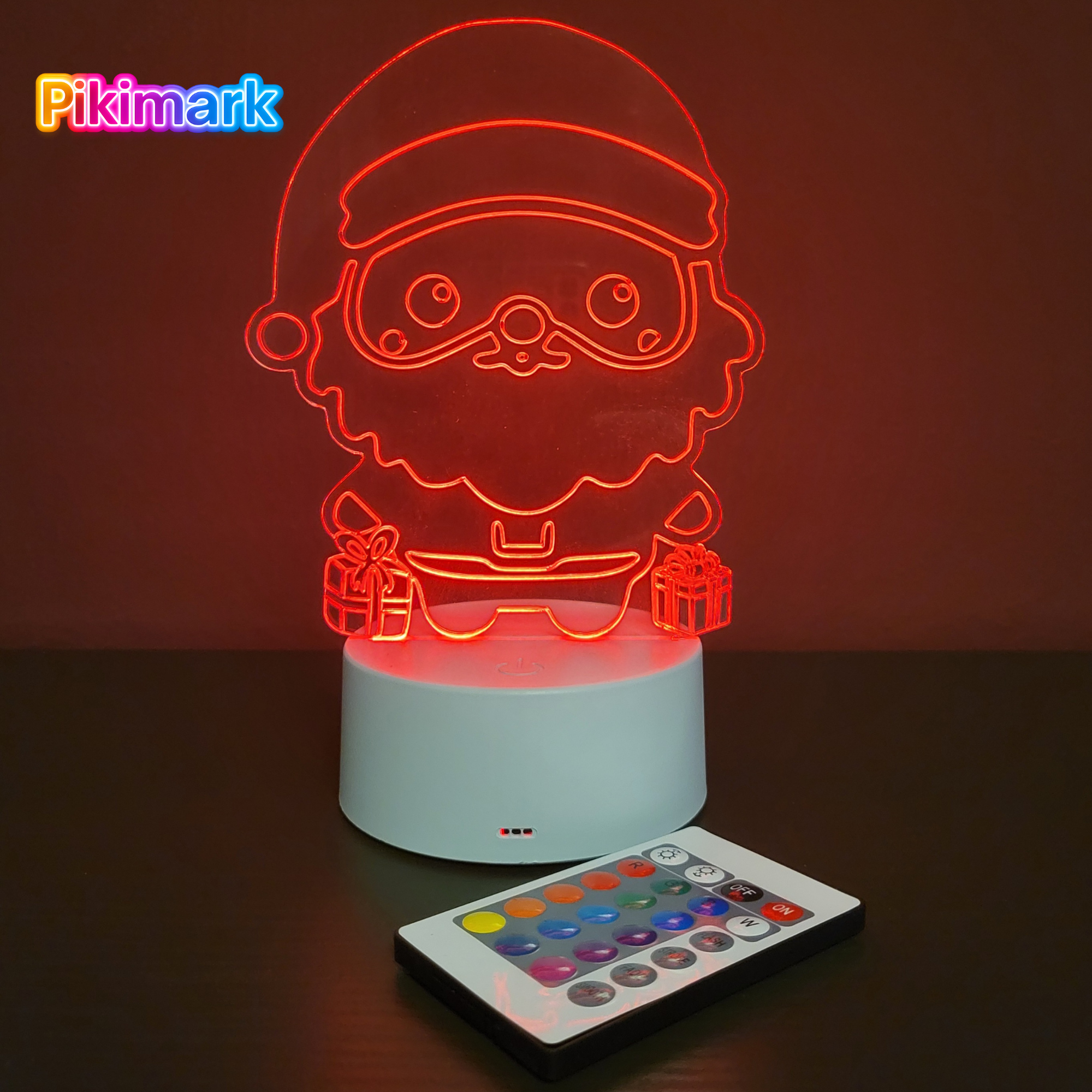 Lampada LED RGB Babbo Natale
