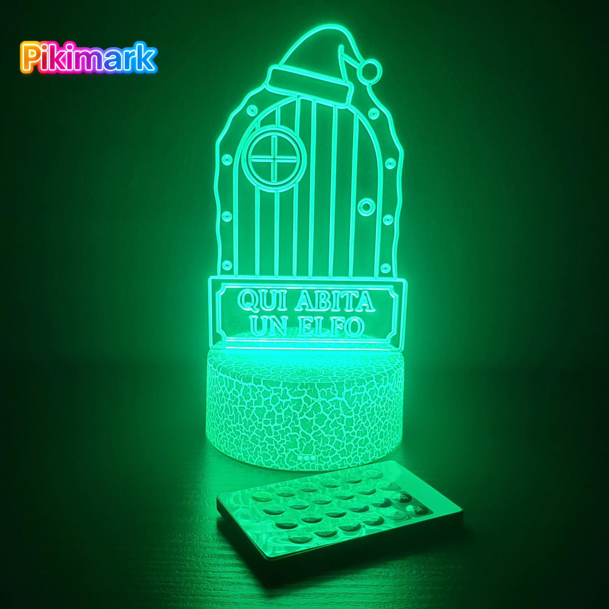 Lampada LED RGB - Qui abita un elfo