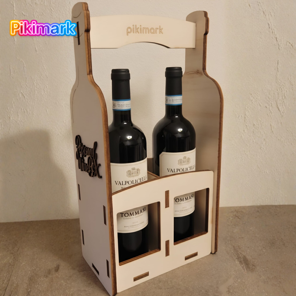 Personal Wine Box - Cassetta portavino 2 bottiglie