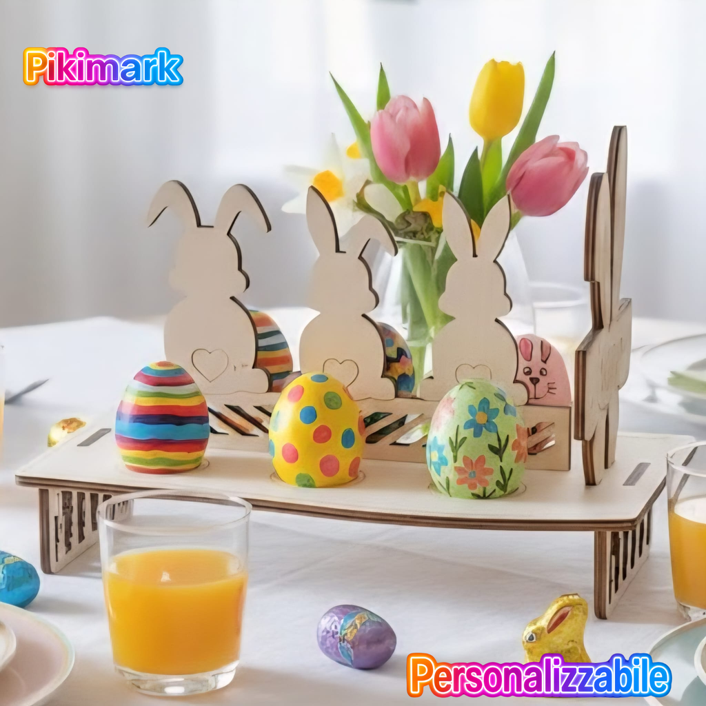 Bunny Eggs - Porta Uova Pasqua - Personalizzabile