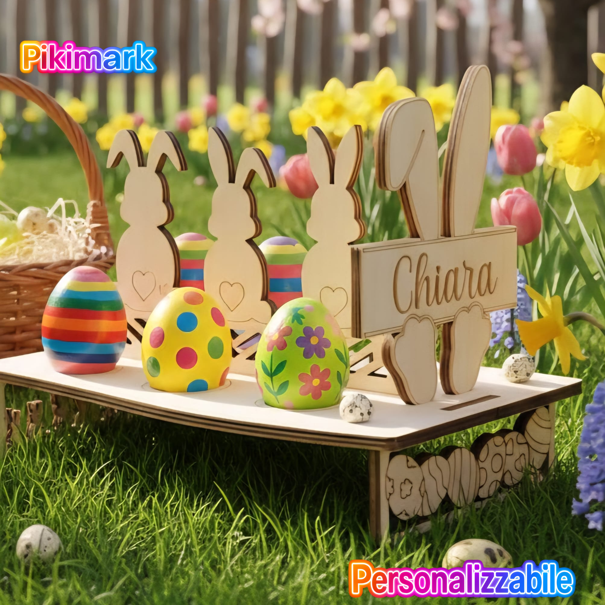 Bunny Eggs - Porta Uova Pasqua - Personalizzabile