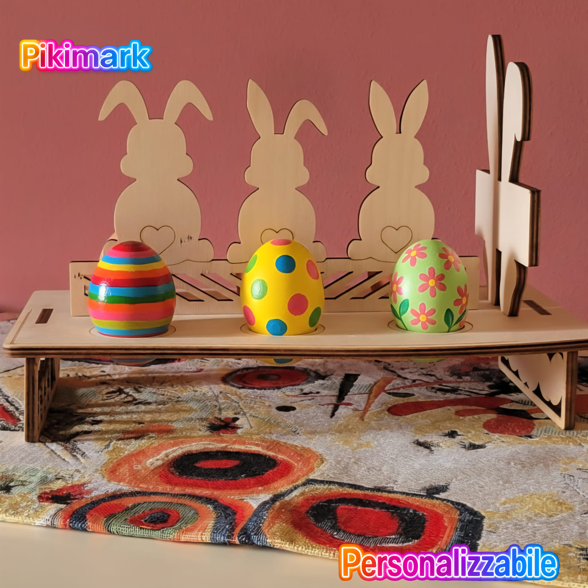 Bunny Eggs - Porta Uova Pasqua - Personalizzabile