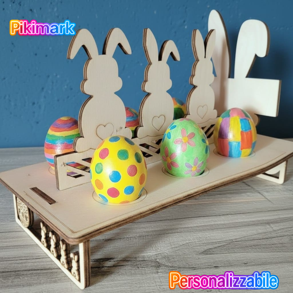 Bunny Eggs - Porta Uova Pasqua - Personalizzabile