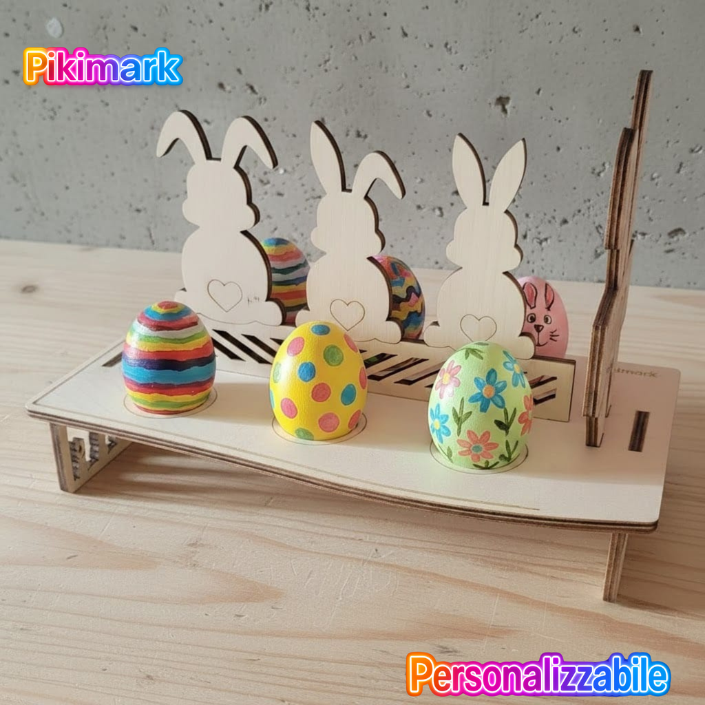 Bunny Eggs - Porta Uova Pasqua - Personalizzabile