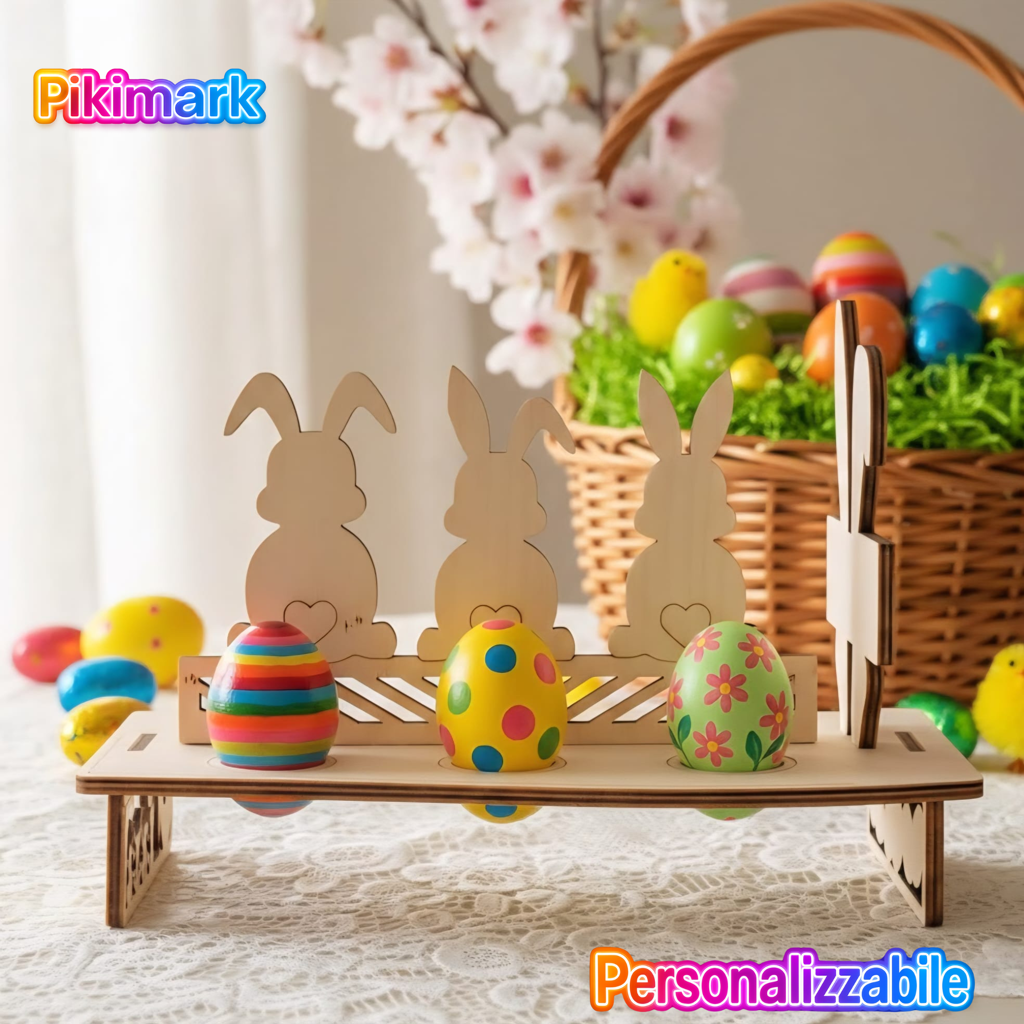 Bunny Eggs - Porta Uova Pasqua - Personalizzabile