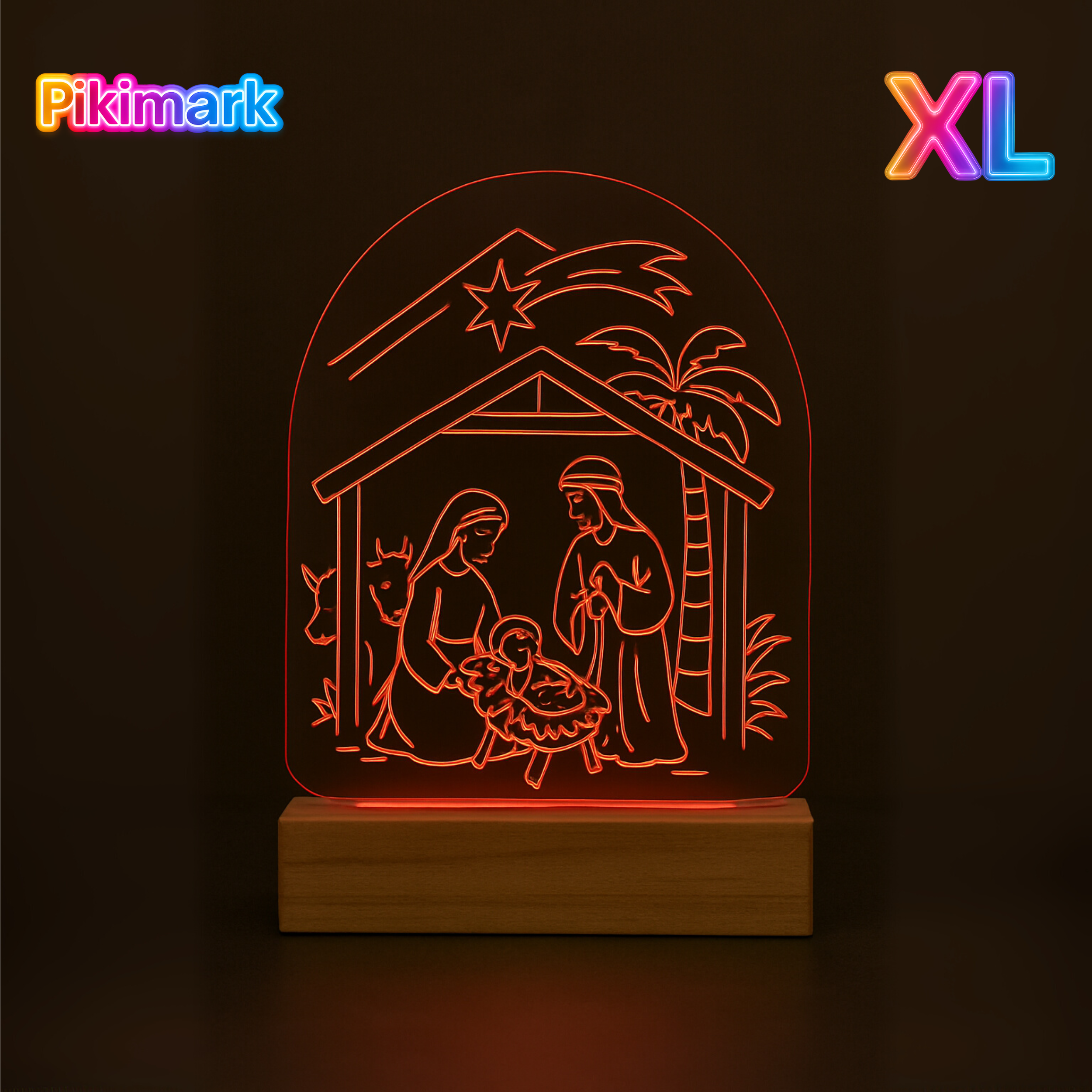 Lampada LED RGB - Capanna Natale