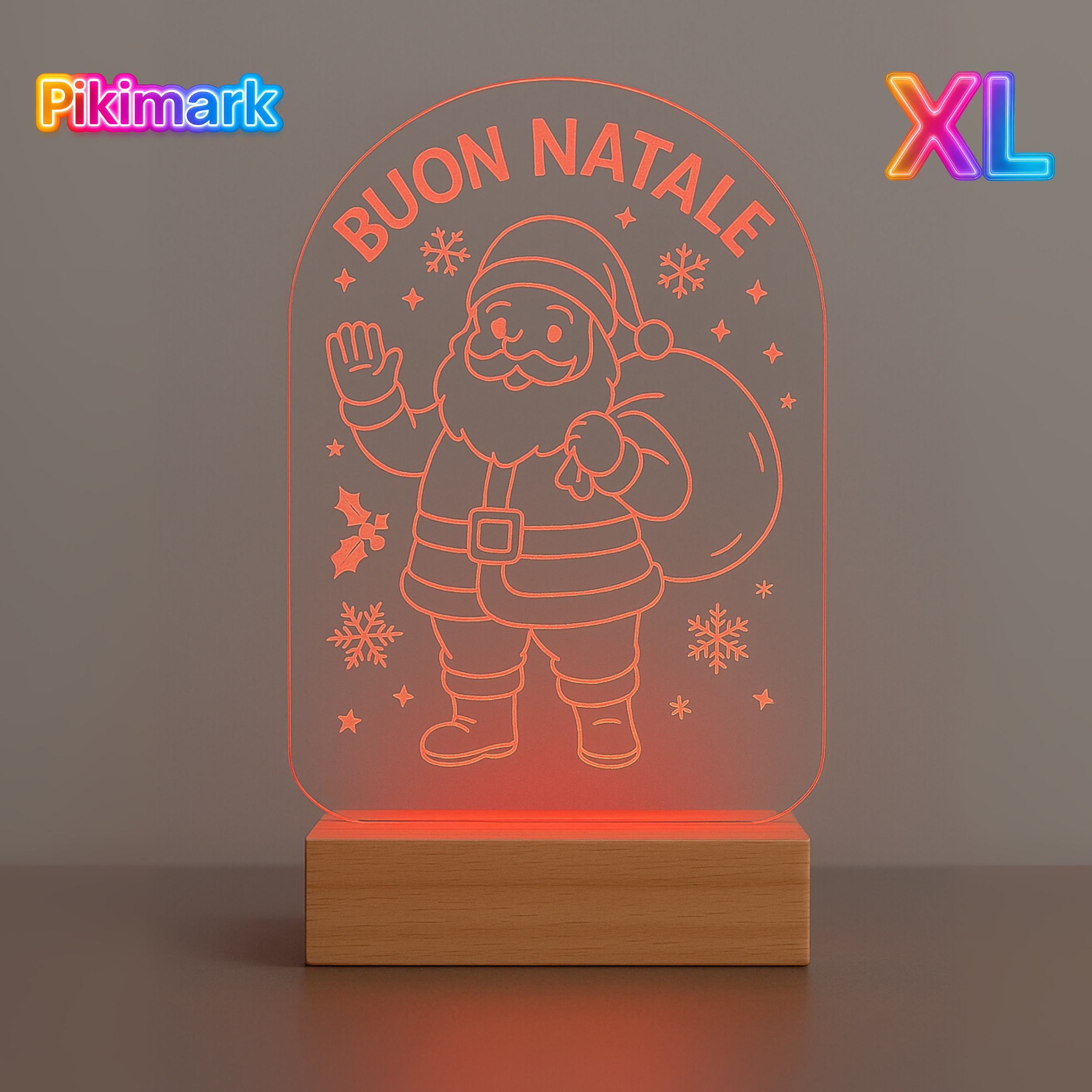 Lampada LED RGB - BUON NATALE