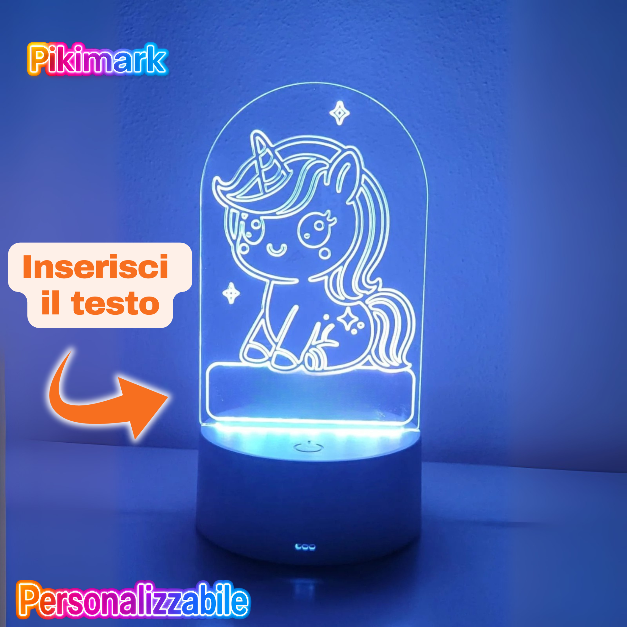 Lampada LED RGB - Unicorno