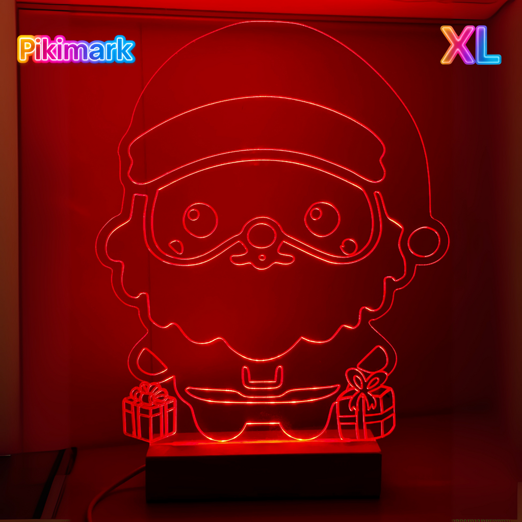 Lampada LED RGB Babbo Natale XL