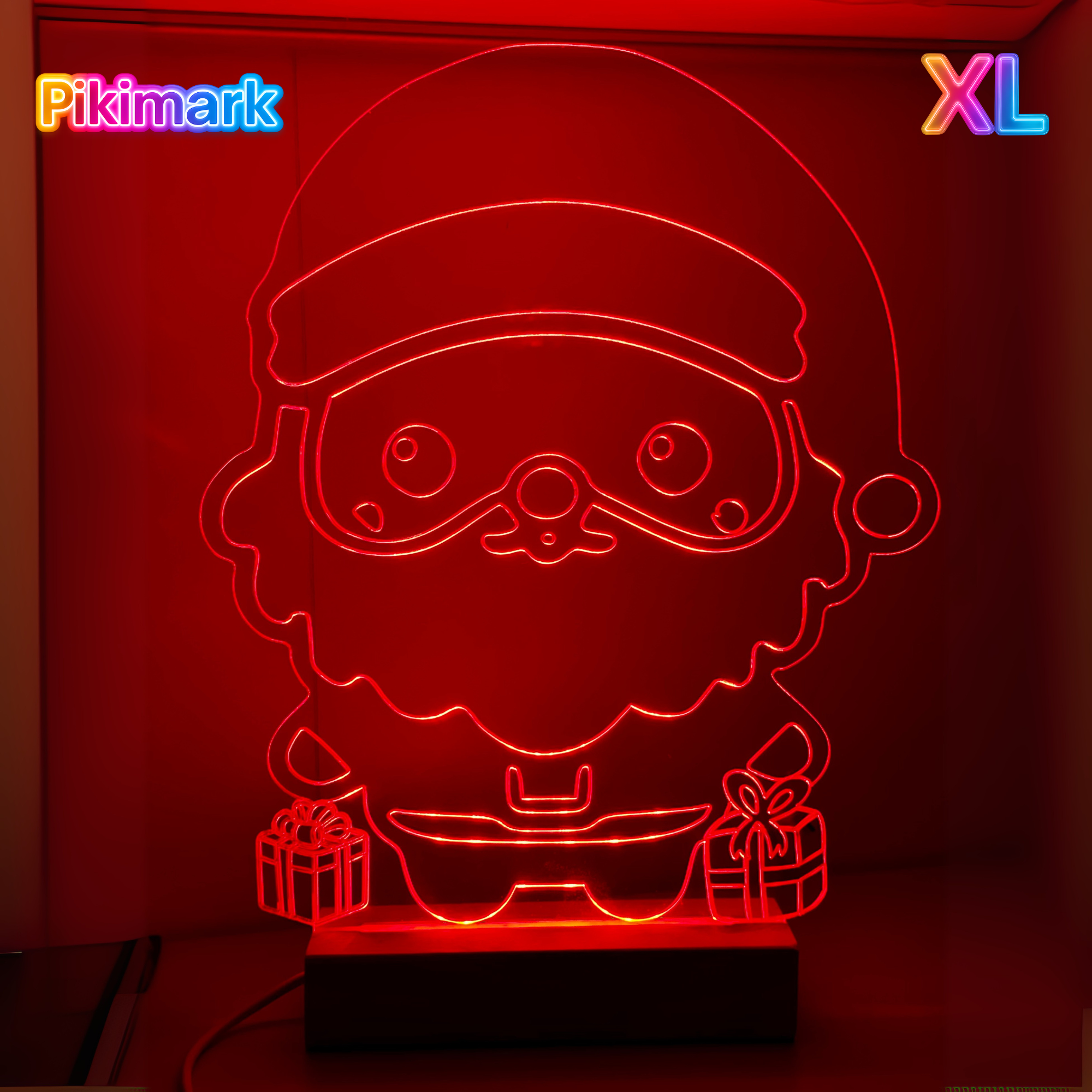 Lampada LED RGB Babbo Natale XL