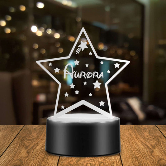 Lampada Led Personalizzata a forma di Stella