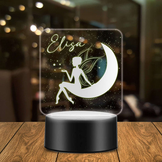Lampada Led Personalizzata con nome con Fatina