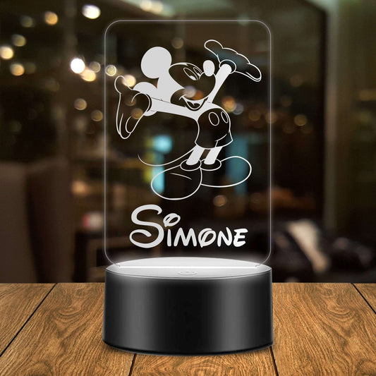 Lampada Led Personalizzata con Topolino