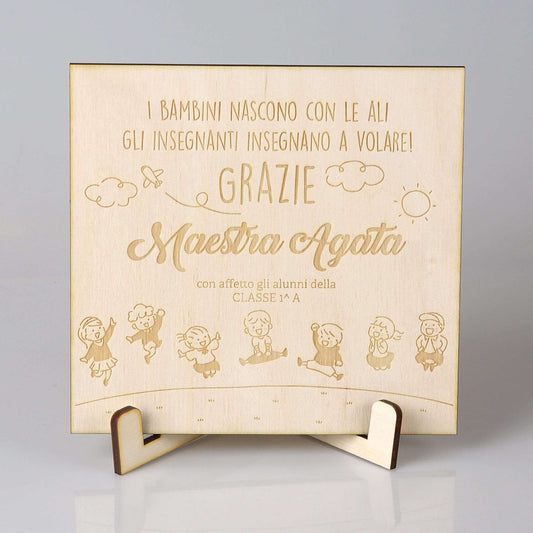 Targa Ringraziamento Maestra